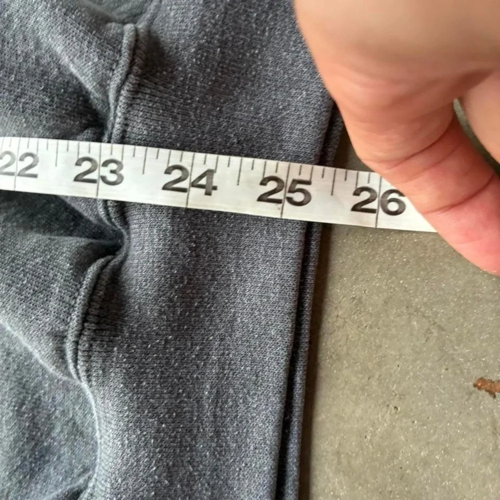 Vintage 90's super faded‎ dark grey boxy Russell athletic crewneck